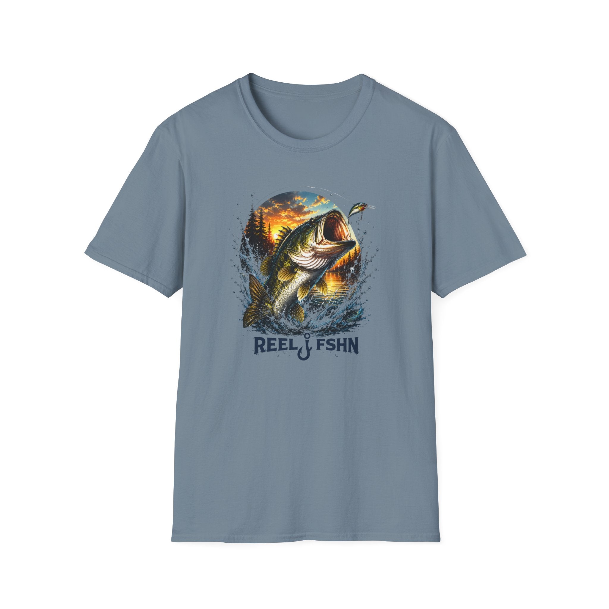 Bass Jumping Out of Water  T-Shirt