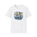 Fishing Boat with Marlin T-Shirt