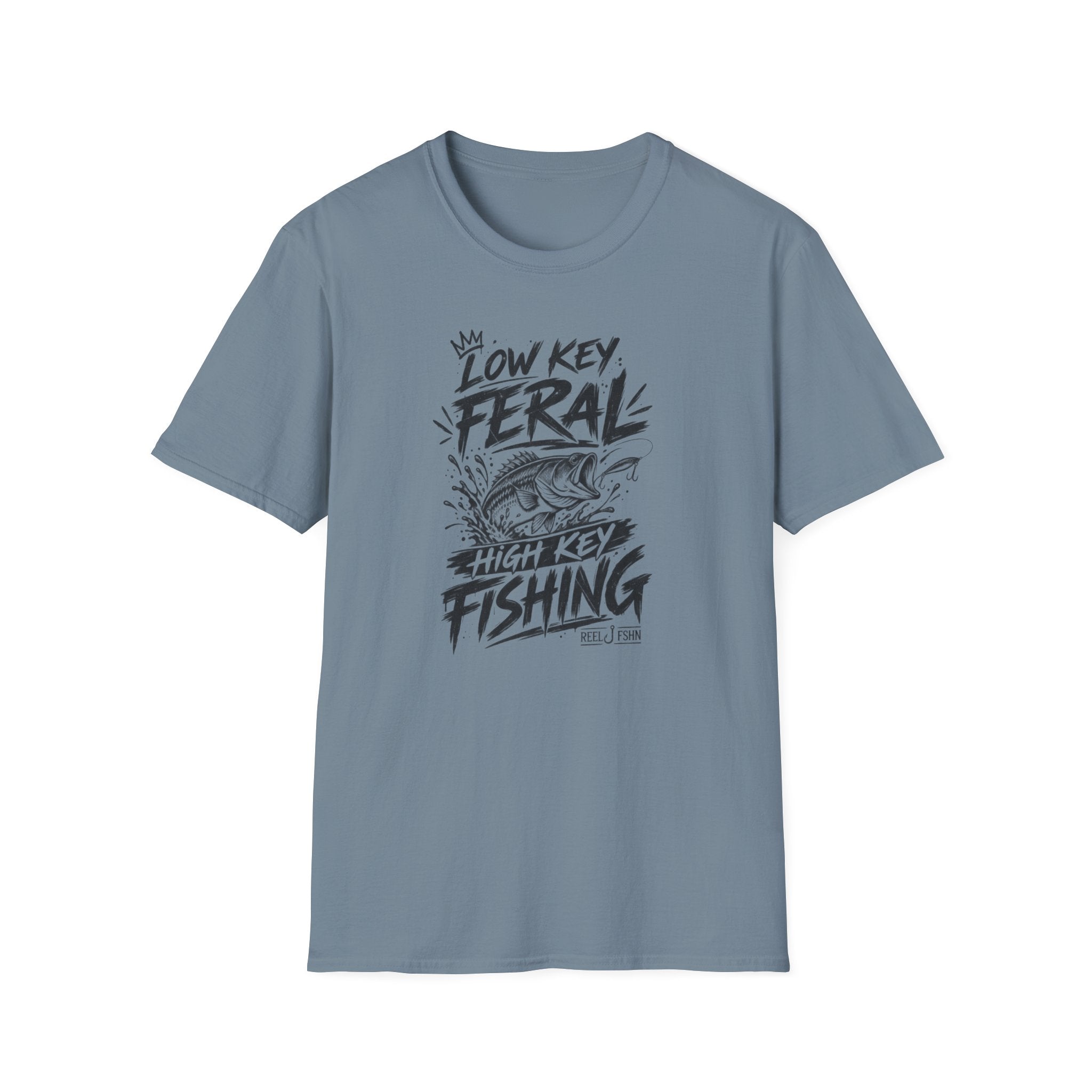 Low Key Feral, High Key Fishing T-Shirt