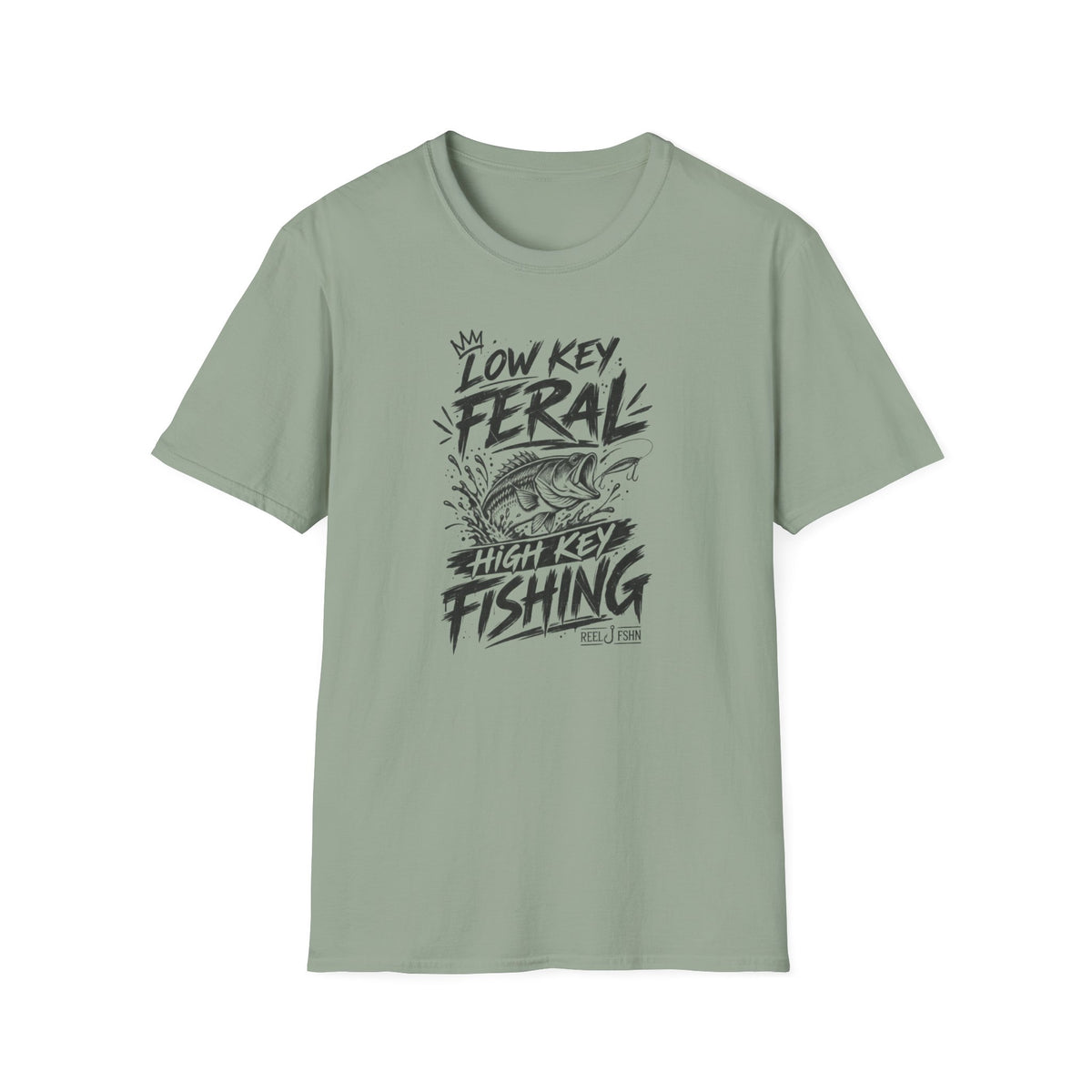 Low Key Feral, High Key Fishing T-Shirt