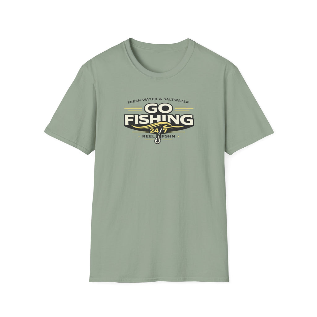Fresh Water Salt Water Go Fishing T-Shirt