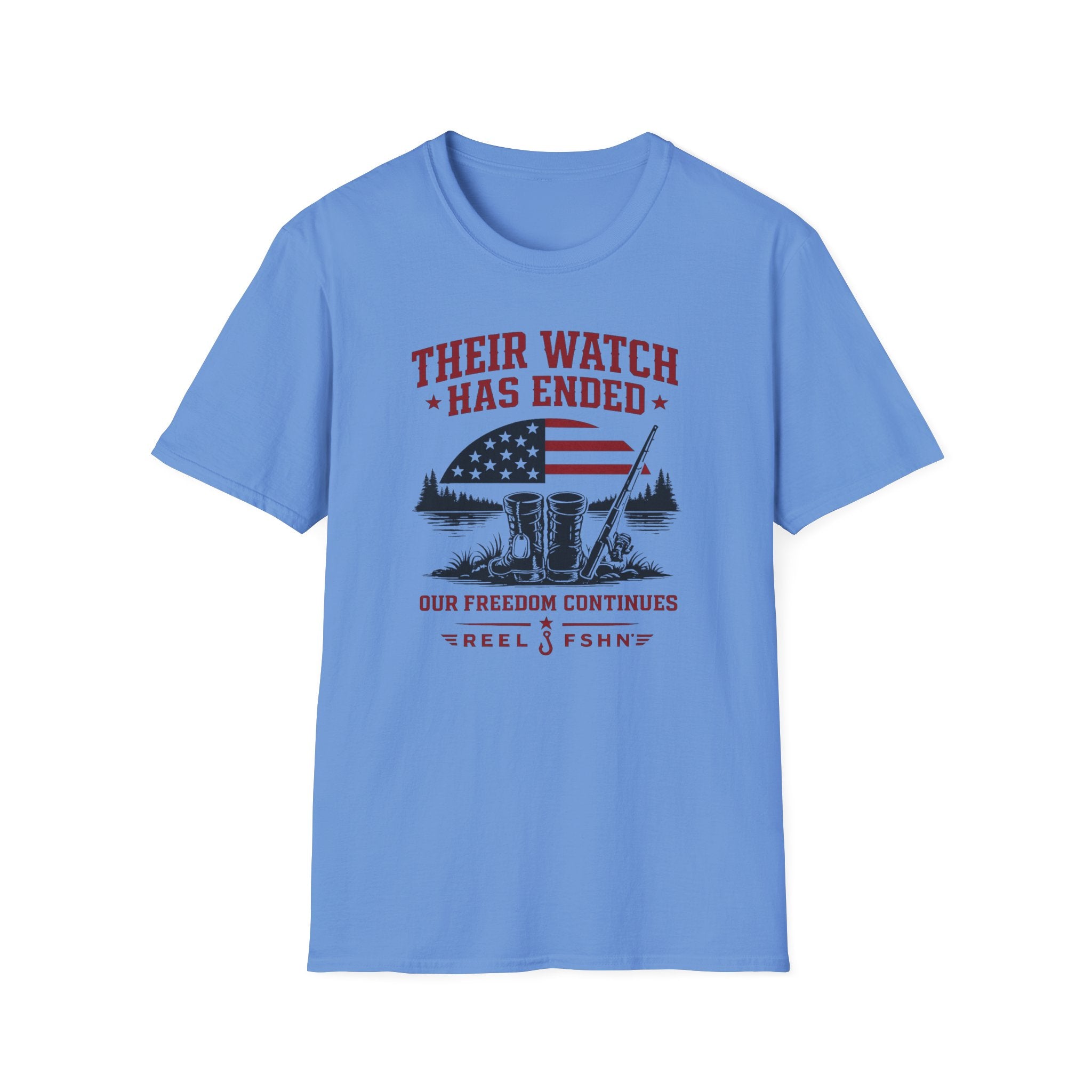 Their Watch Has Ended Our Freedom Continues T-Shirt