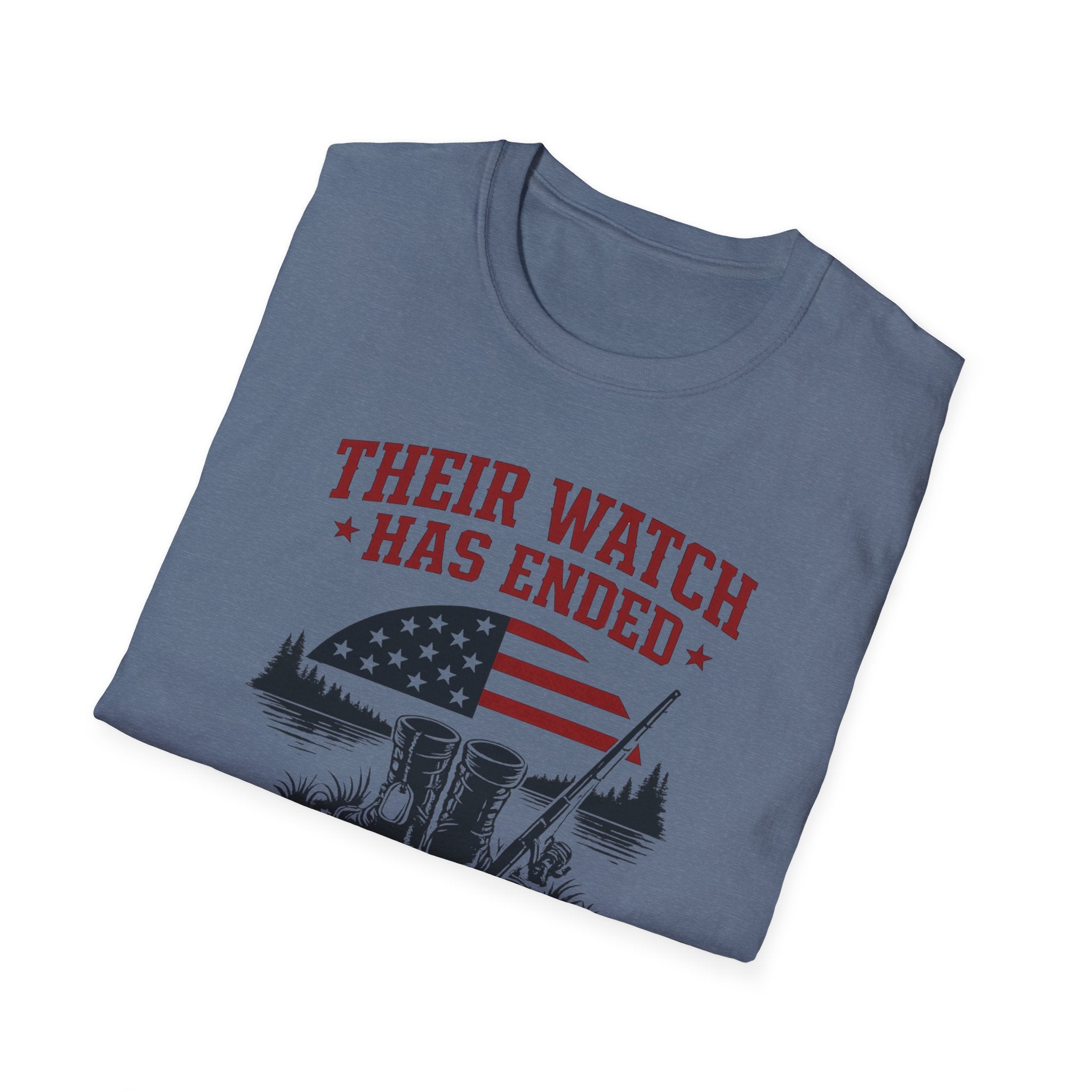 Their Watch Has Ended Our Freedom Continues T-Shirt