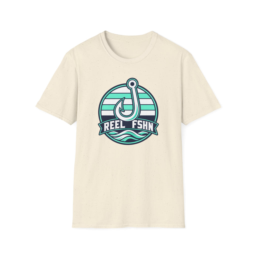 White & Seafoam Hook T-Shirt