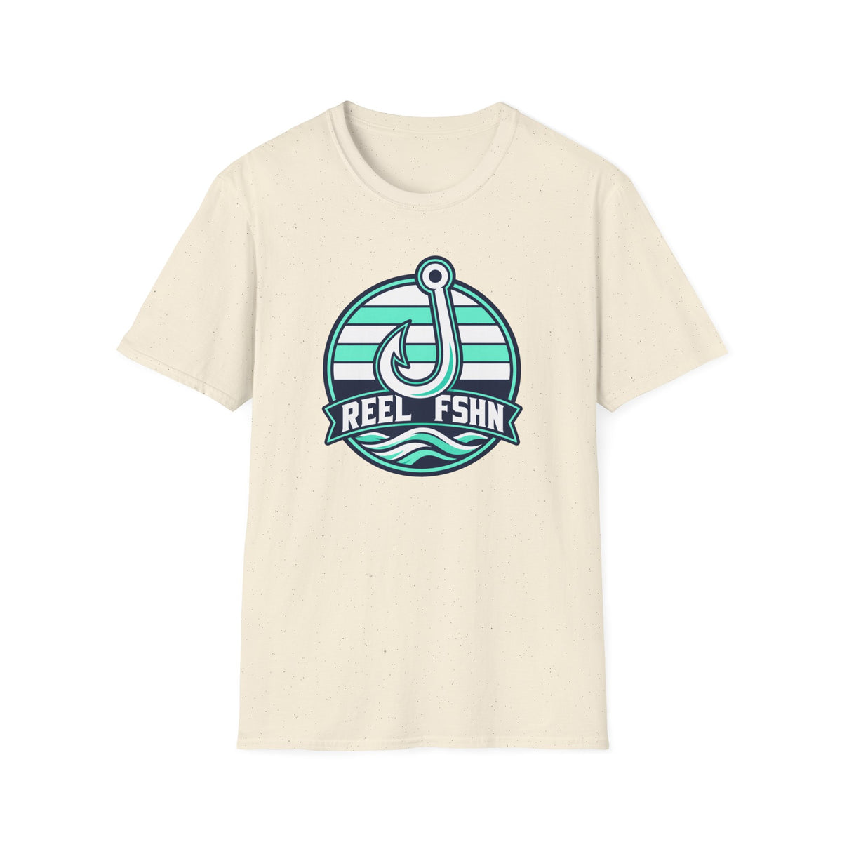 White & Seafoam Hook T-Shirt