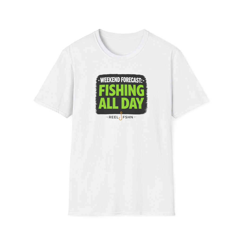 Weekend Forecast Fishing All Day T-Shirt